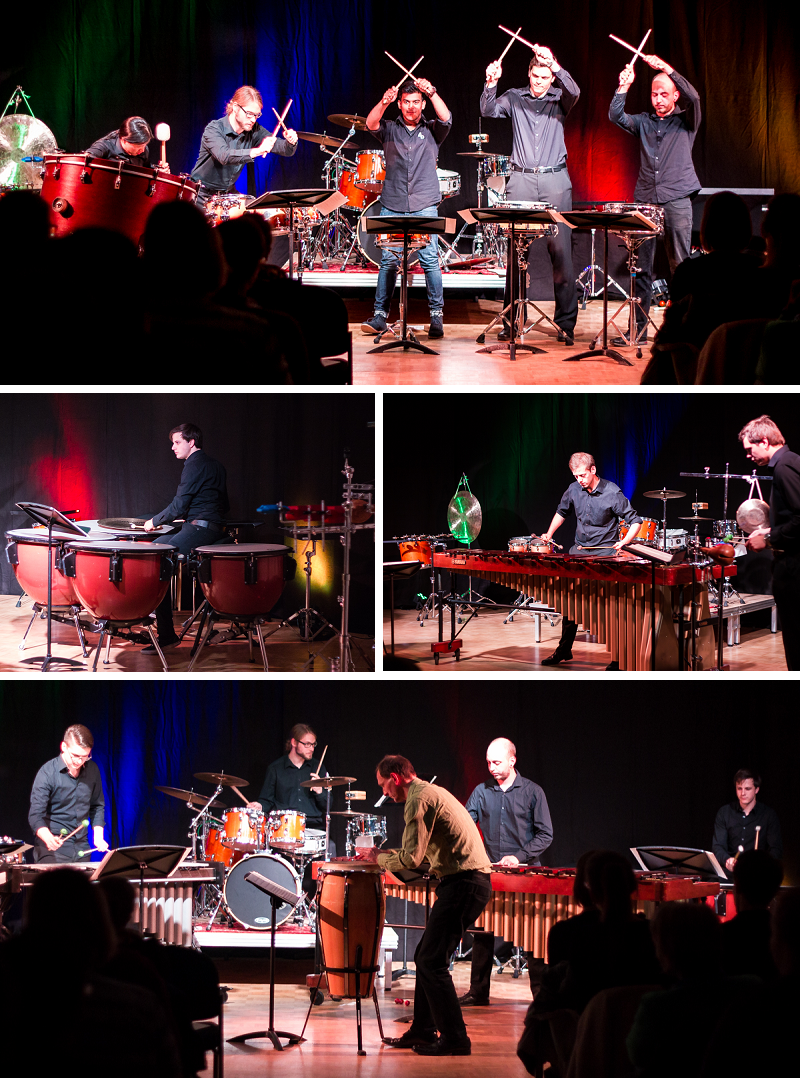 Collage Drum Experience bei der Uni Jazz Nacht im WS13/14 (© Oliver Battke)