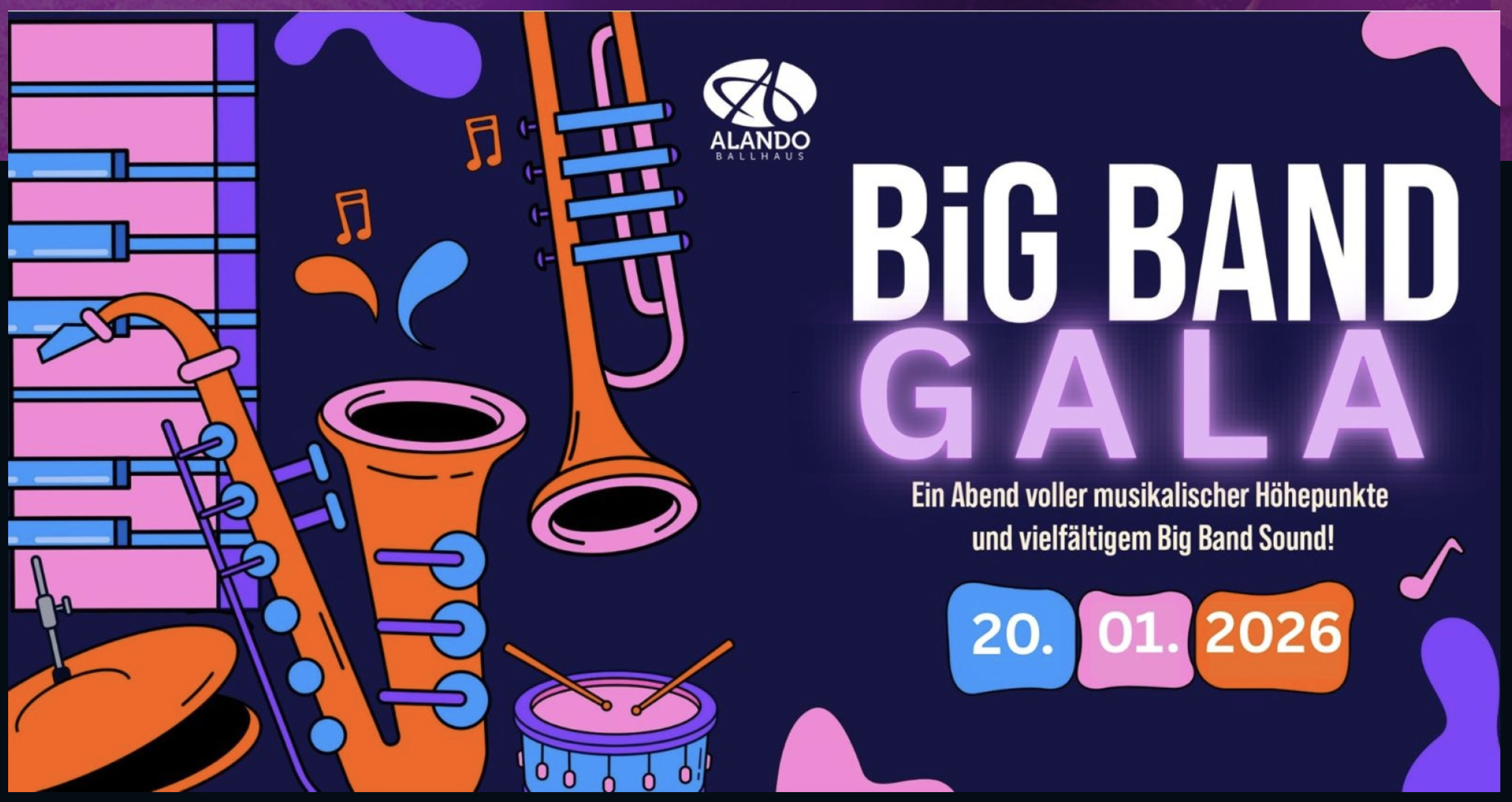 Konzertplakat Bigband Gala 2026 Konzertplakat Bigband Gala 2026